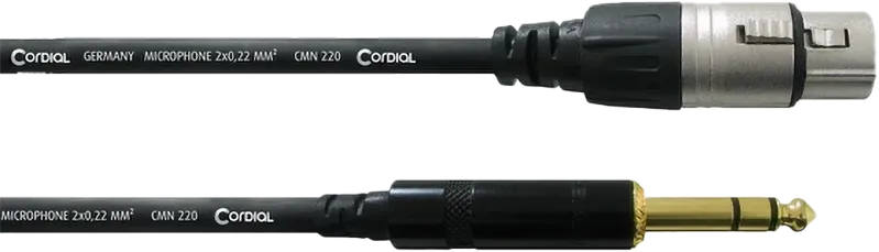 XLR F. - Jack 6.3 Cordial