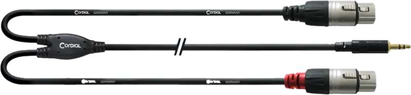 Jack 3.5-  XLR F Y Adapter Cordial