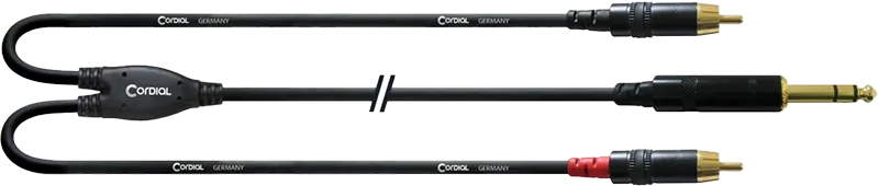 RCA - Jack 6.3 Y Adapter Cordial 1.5m