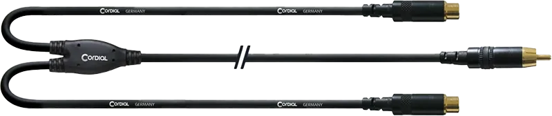 RCA Y Adapter - 2F - 1M Cordial